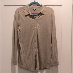 J Jill button up long sleeve top